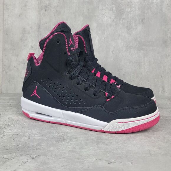 Nike Shoes - Nike Air Jordan Flight SC3 Black Pink 8Y Womens 9.5 Basketball‎ Shoes Sneakers